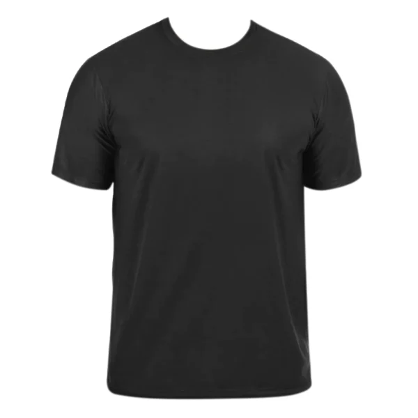 Camiseta Plus Size Preta Manga Curta - Uniforme