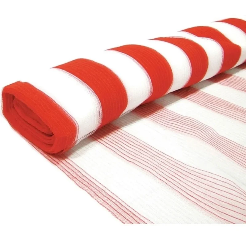 Tela Guarda Corpo Laranja e Branco 1,20 x 50m – Tegape