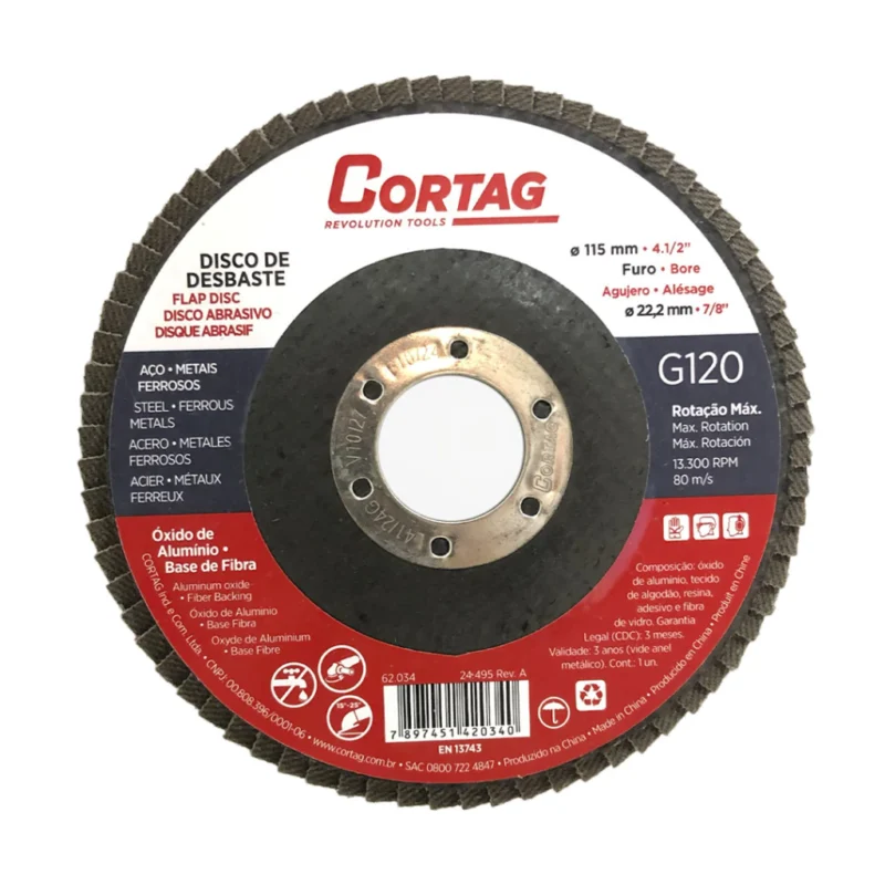 Disco De Desbaste 115mm 62.034 G120 – Cortag