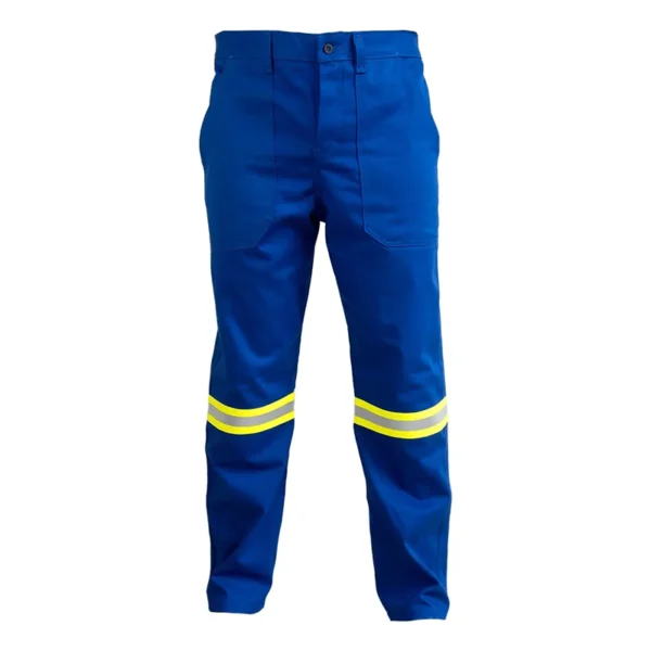 Calça Antichamas Faixa Refletiva Amarelo CA 49240 Azul Royal - Guardian WP