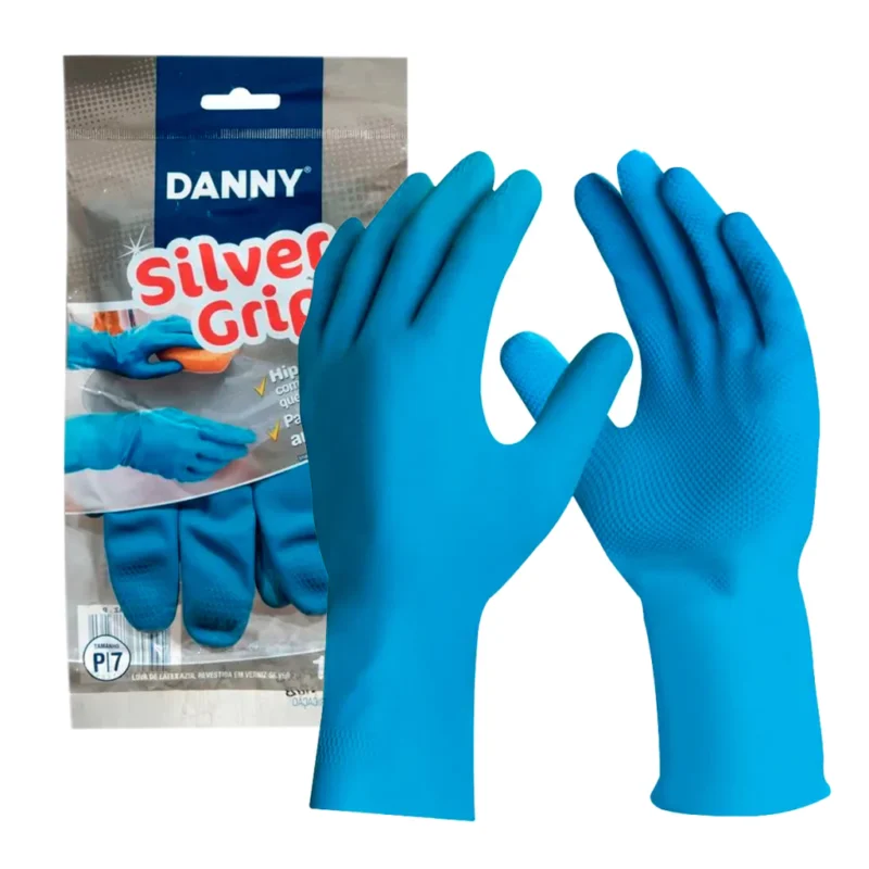 Luva Látex Silver Grip Azul Unidade CA 40730 – Danny