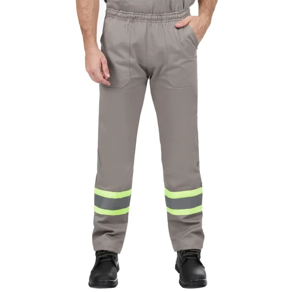 Calça Cinza Elástico Total Refletivo - Uniforme