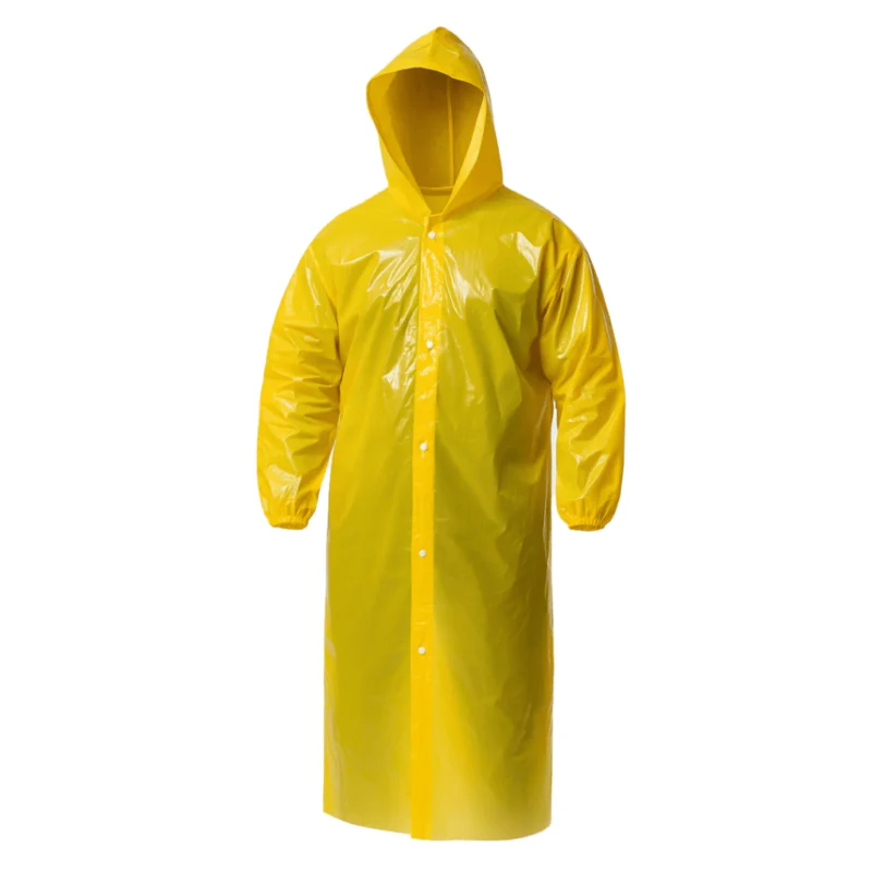 Capa De Chuva Polietileno Reutilizável Amarelo – Brasmo