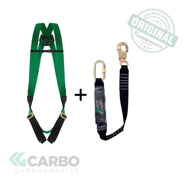 Conjunto Cinturão e Talabarte CG750-PE Carbografite – CA 34.610