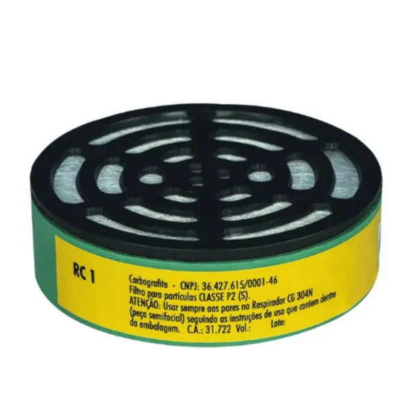Filtro RC 1 p/ respirador Cg 304n - Carbografite