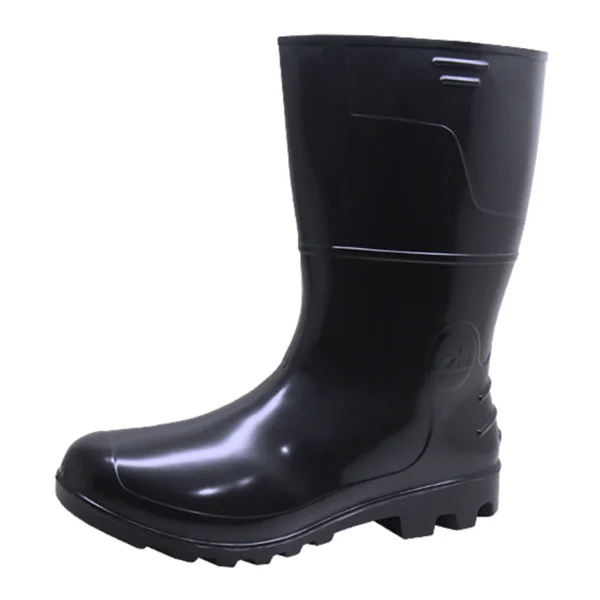 Bota de PVC Cano Médio Preta 6028P CA 42149 - Kadesh