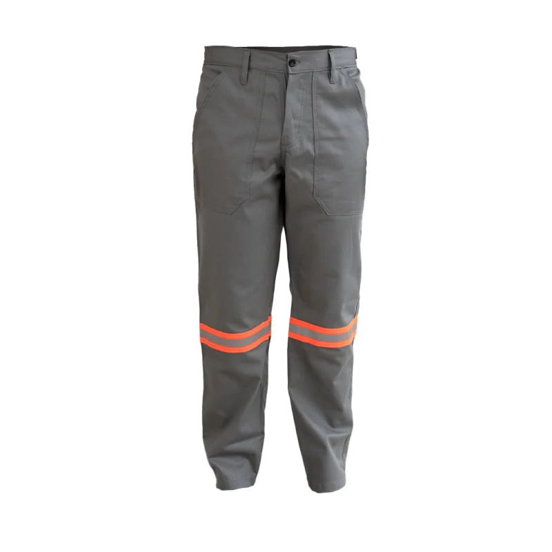 Calça Antichamas Faixa Refletiva Laranja CA 49240 Cinza – Guardian WP